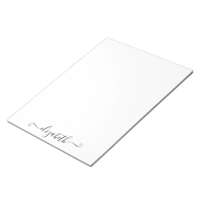 Cuaderno personalizado con monograma en letra eleg (Lado Derecho)