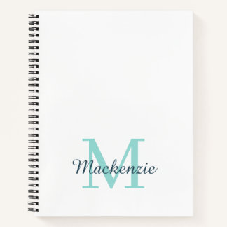 Cuaderno Personalizado con Monograma y Nombre