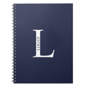 Cuaderno personalizado con monograma y nombre