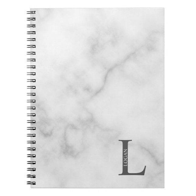 Cuaderno personalizado con monograma y nombre (Frente)
