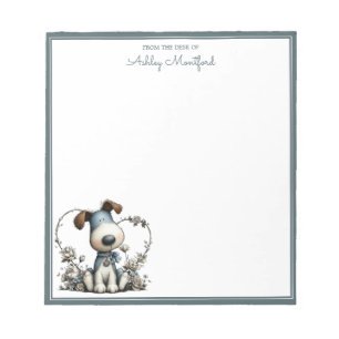 Cuaderno Personalizado con Nombre Cachorro Adorabl