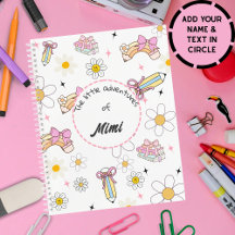 Cuaderno Personalizado con Nombre de Niño Kawaii L