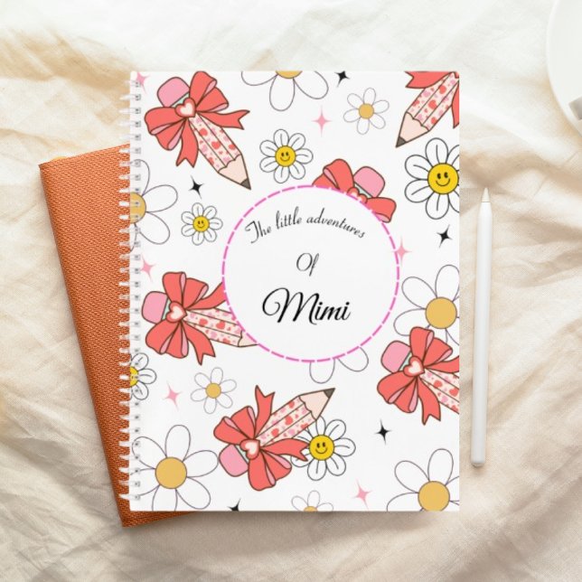 Cuaderno Personalizado con Nombre de Niños Kawaii  (Subido por el creador)