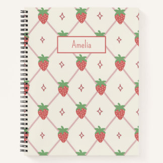 Cuaderno Personalizado con Nombre de Rejilla de Fr
