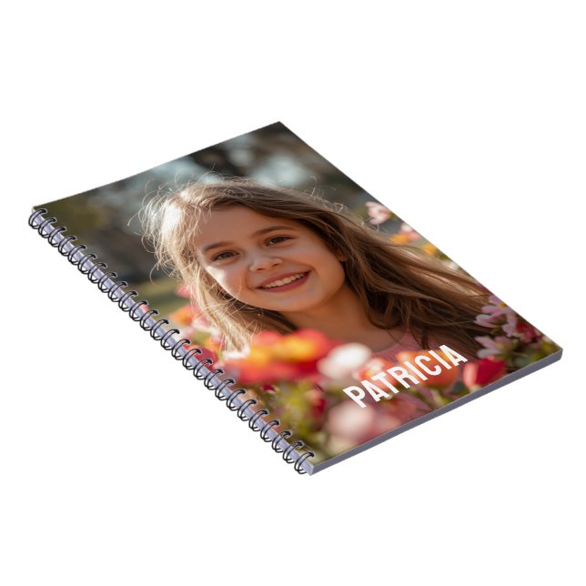 Cuaderno personalizado con nombre en letra script  (Lado Derecho)