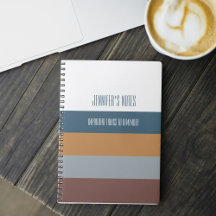 Cuaderno Personalizado con Nombre y Rayas