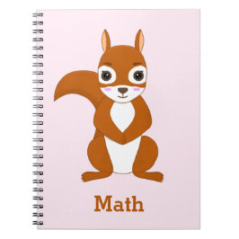 Cuaderno personalizado con patrón de ardilla