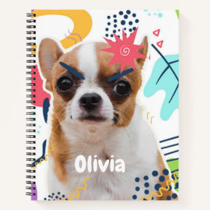 Cuaderno Personalizado con Patrón de Cachorro Dulc