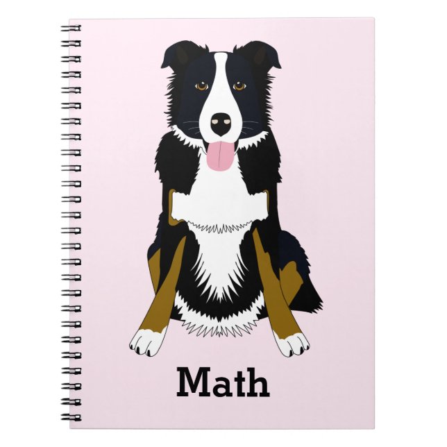 Cuaderno Personalizado con Patrón de Perro (Frente)