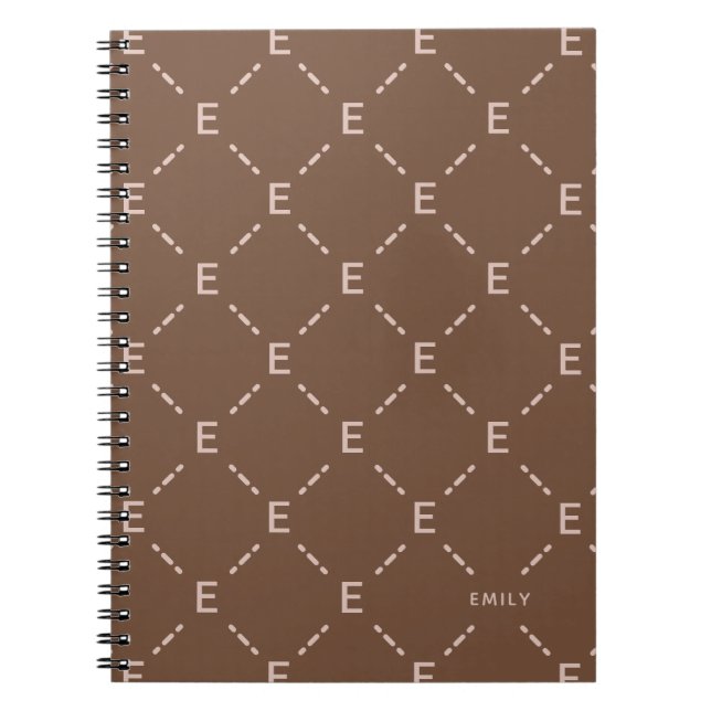 Cuaderno Personalizado con Patrón Geométrico de Mo (Frente)