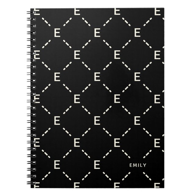 Cuaderno Personalizado con Patrón Geométrico de Mo (Frente)