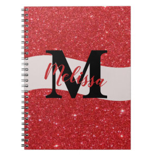 Cuaderno personalizado con purpurina