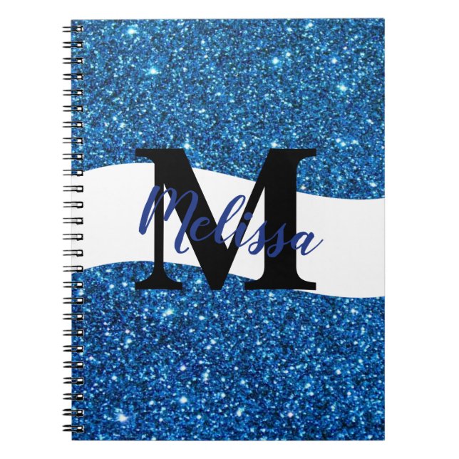 Cuaderno personalizado con purpurina (Frente)