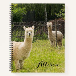 Cuaderno Personalizado con Tema de Alpaca