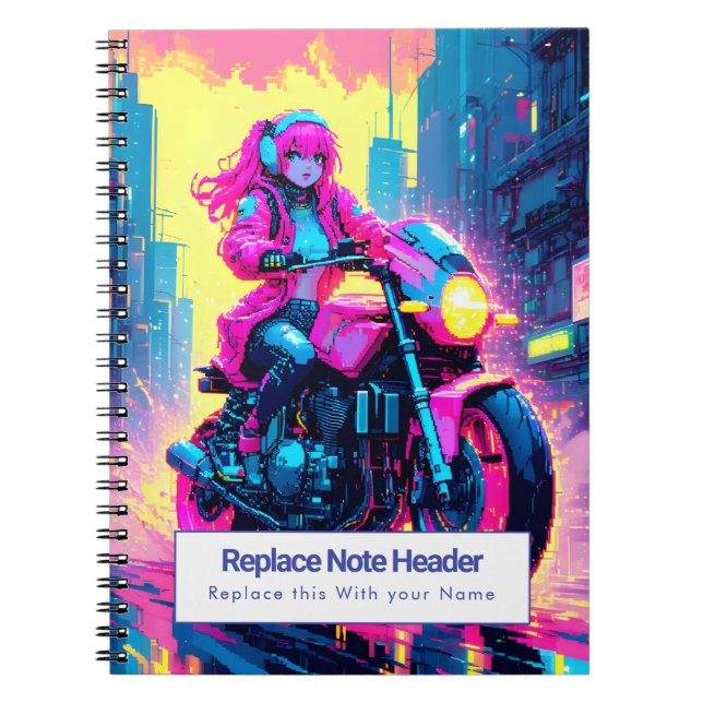 Cuaderno Personalizado con Tema de Anime (Frente)