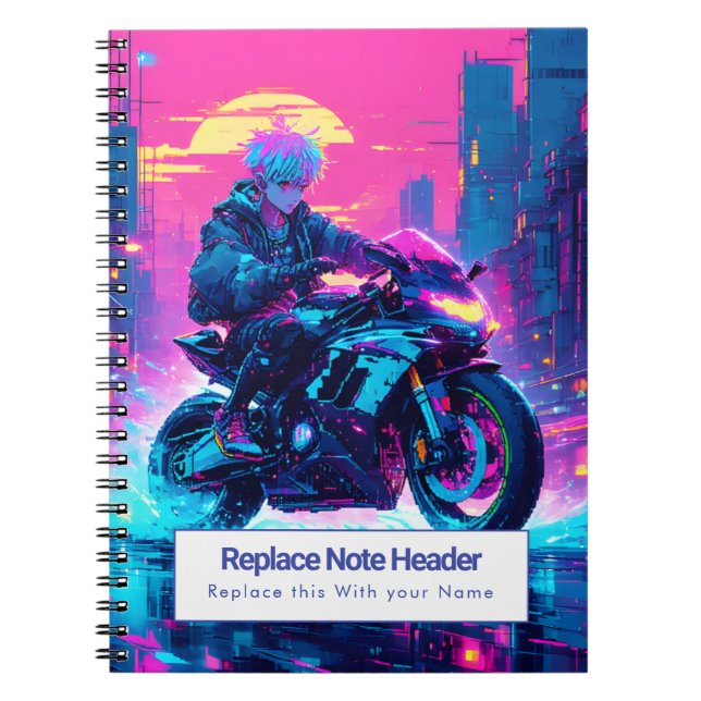 Cuaderno Personalizado con Tema de Anime (Frente)
