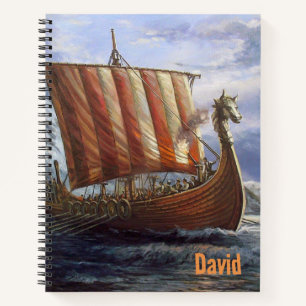 Cuaderno Personalizado con Tema de Barco Vikingo