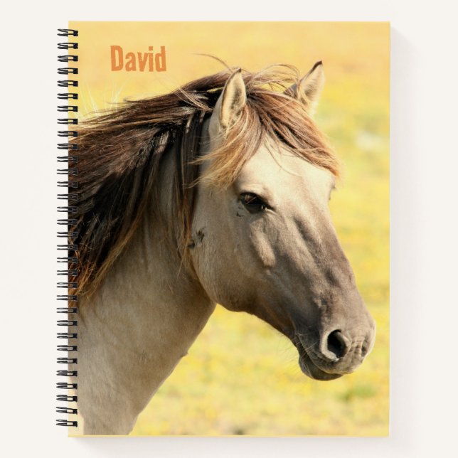 Cuaderno Personalizado con Tema de Caballo para la (Anverso)