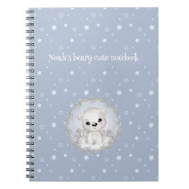 Cuaderno personalizado con tema de invierno con os