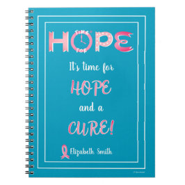 Cuaderno personalizado conciencia del cáncer de