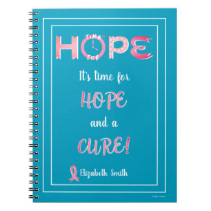 Cuaderno personalizado conciencia del cáncer de