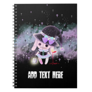 Cuaderno Personalizado - conejito lindo espeluznante del