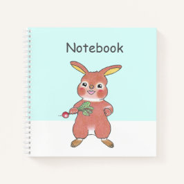 Cuaderno Personalizado Conejo Hambriento Lindo Cua