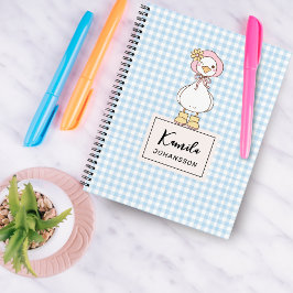 Cuaderno Personalizado Coquette Rosa de Ganso Tont