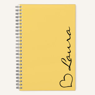 Cuaderno Personalizado Corazón Tu Nombre Regalo