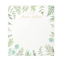 Cuaderno Personalizado Corona de Hoja Verde Papele