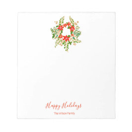 Cuaderno Personalizado Corona de Navidad