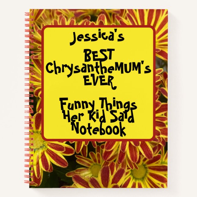 Cuaderno Personalizado Cosas Graciosas Que Su Hijo Dijo Esp (Anverso)