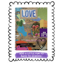 Cuaderno personalizado creativo de collage grunge