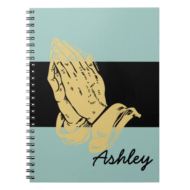 Cuaderno Personalizado cristiana Aqua Notebook (Frente)
