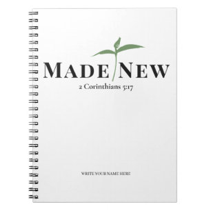 Cuaderno Personalizado Cristiano Hecho Nuevo