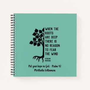 Cuaderno Personalizado CUANDO LAS RAÍCES SON UN PROFUNDO Di