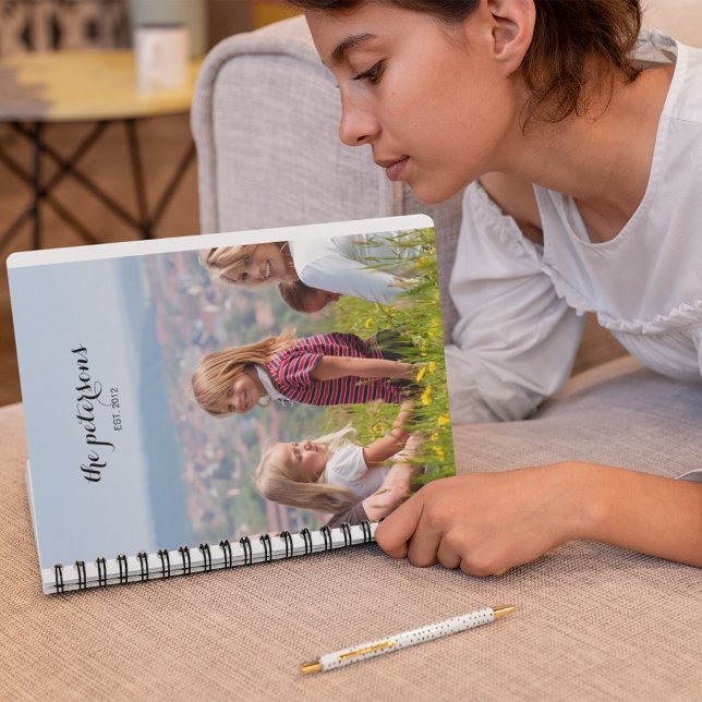 Cuaderno Personalizado Cute Beautiful Smitiful Family Photo (Subido por el creador)