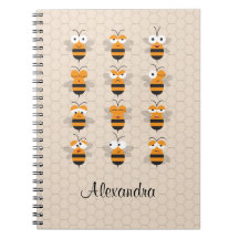 Personalizado Cute Funny Honey Bee Honeycomb