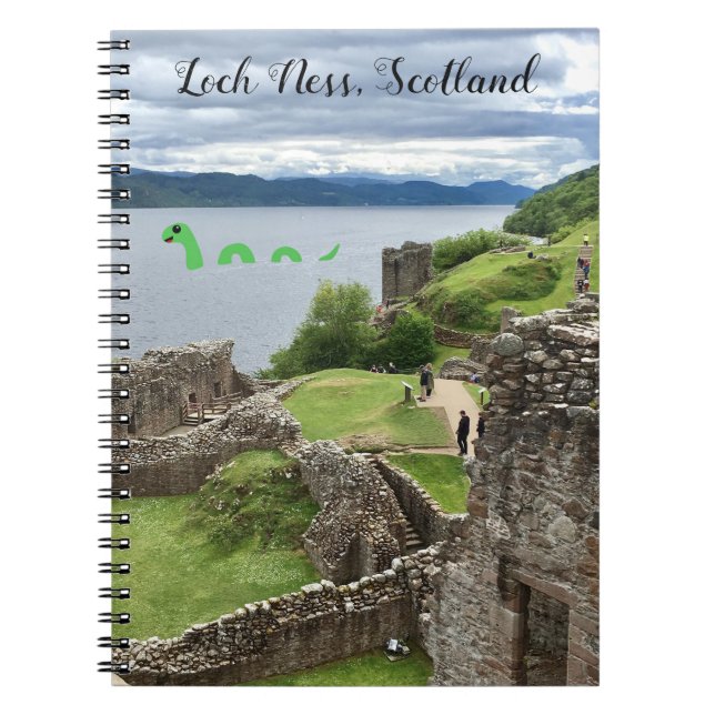 Cuaderno Personalizado Cute Nessie Loch Ness Monster, Escoc (Frente)