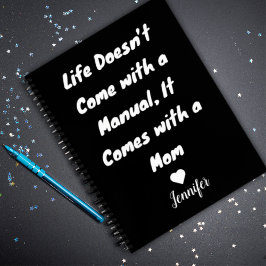 Cuaderno Personalizado Cute Regalos modernos de mamás en bl