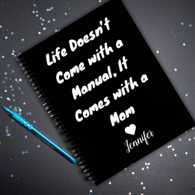 Cuaderno Personalizado Cute Regalos modernos de mamás en bl (Subido por el creador)