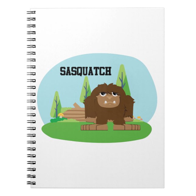 Cuaderno Personalizado Cute Sasquatch (Frente)