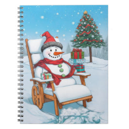 Cuaderno Personalizado Cute Snowman