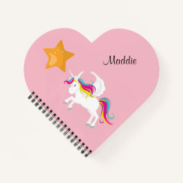 Cuaderno Personalizado Cute Unicorn y Star