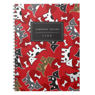 Cuaderno Personalizado Cute Vio Doggies Y Bones Pet Lover