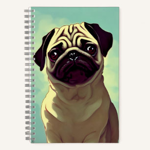Cuaderno Personalizado Cutest Adorable Pug Puppy para Perro