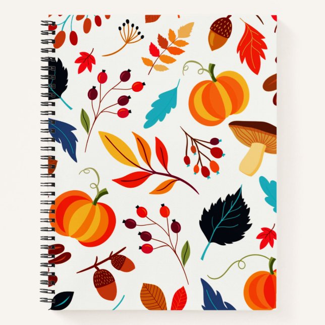 Cuaderno Personalizado de Abundance de otoño (Anverso)