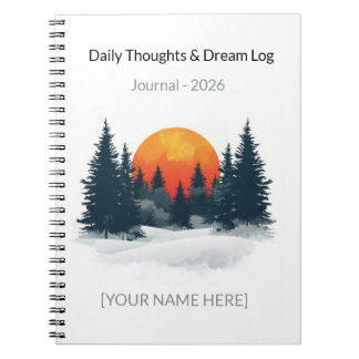 Cuaderno Personalizado de Acuarela del Bosque Inve