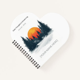 Cuaderno Personalizado de Acuarela del Bosque Inve