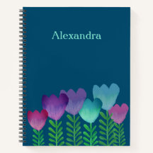 Personalizado de acuarela floral de bonito